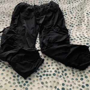 Abercrombie & Fitch Black Elastic Waist Jogger/cargo